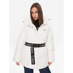 Calvin Klein Jeans Pehelykabát J20J221903 Fehér Relaxed Fit