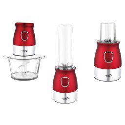 Hauser Konyhai robotgép / turmix / daráló / aprító többfunkciós piros 600 ml BC-326 R