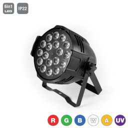 FLASH EVENT LED PAR 18x15W RGBWA-UV alu