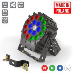 FLASH PRO LED PAR 64 19x10W 4in1 RGBW 4 section