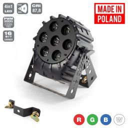 FLASH PRO LED PAR 64 SLIM 7x10W RGBW 8fok Short
