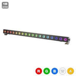 FLASH LED BAR 18x5W RGBWA 18 section