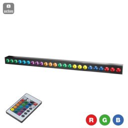 FLASH LED BAR 24x3W RGB 8 section