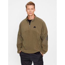 adidas Pulóver Future Icons 3-Stripes IJ8855 Zöld Loose Fit