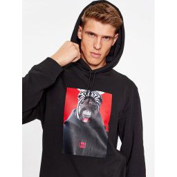 Hugo Pulóver Debras 50498293 Fekete Regular Fit