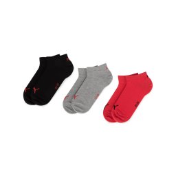 Puma 3 pár unisex bokazokni 261080001 Szürke