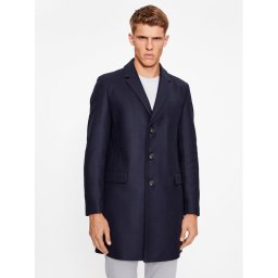 Hugo Gyapjú kabát Migor 50495214 Sötétkék Regular Fit