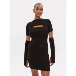 Guess Hétköznapi ruha W3BK0V Z3BJ0 Fekete Slim Fit