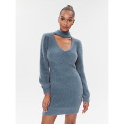 Guess Kötött ruha W3BK0Z Z3BS0 Sötétkék Slim Fit
