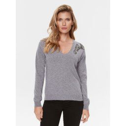 Liu Jo Sweater MF3013 MS14G Szürke Regular Fit