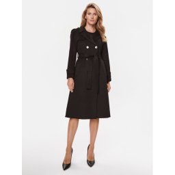 Liu Jo Gyapjú kabát CF3002 T3540 Fekete Regular Fit
