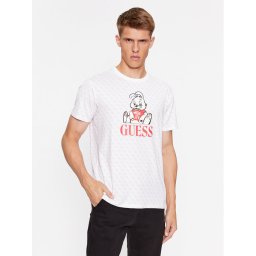 Guess Póló Banksy M3BI98 JR06K Fehér Slim Fit