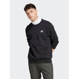 adidas Pulóver Essentials French Terry Embroidered Small Logo Sweatshirt IC9329 Fekete Regular Fit
