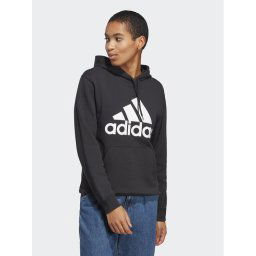 adidas Pulóver Essentials Big Logo IC6895 Fekete Regular Fit