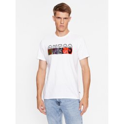 Guess Póló M3BI64 KBXG1 Fehér Slim Fit
