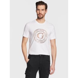 Guess Póló Round Logo M3GI11 J1314 Fehér Slim Fit