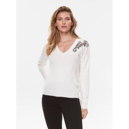 Liu Jo Sweater MF3013 MS14G Ekru Regular Fit