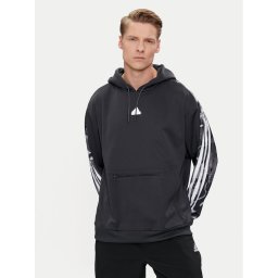 adidas Pulóver Future Icons Allover Print IB6126 Szürke Loose Fit