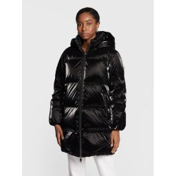 Tommy Hilfiger Pehelykabát Metallic WW0WW35935 Fekete Loose Fit