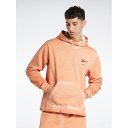 Reebok Pulóver Reebok Basketball Court Top Bi-Dye Fleece Hoodie HM4092 Narancssárga Regular Fit