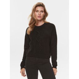 Liu Jo Sweater MF3005 MA51I Fekete Regular Fit