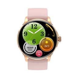 Aberto Rosegold okosóra- Rózsaszín szilikon szíjjal