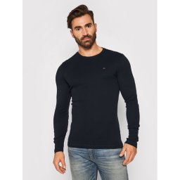 Tommy Jeans Hosszú ujjú DM0DM04409 Fekete Slim Fit
