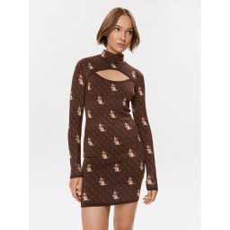 Guess Hétköznapi ruha W3BK73 Z3AN0 Barna Bodycon Fit