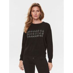 Liu Jo Sweater MF3365 MS14G Fekete Regular Fit