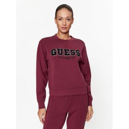 Guess Pulóver W3BQ17 KBYE2 Bordó Regular Fit