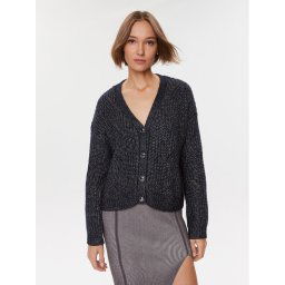 Guess Kardigán W3BR47 Z3970 Sötétkék Relaxed Fit