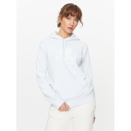 New Balance Pulóver Essentials Stacked Logo Hoodie WT31533 Kék Regular Fit