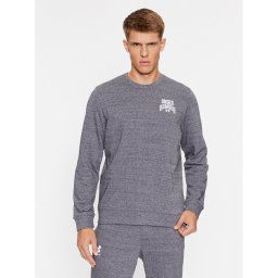 Under Armour Pulóver Ua Rival Terry Graphic Crew 1379764 Szürke Loose Fit
