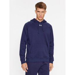 Under Armour Pulóver Ua Rival Fleece Hoodie 1379757 Sötétkék Loose Fit
