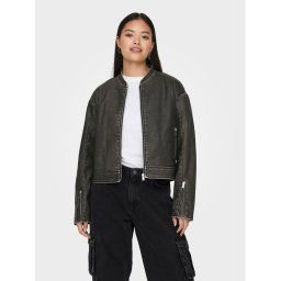 ONLY Műbőr dzseki Mindy 15317180 Fekete Regular Fit