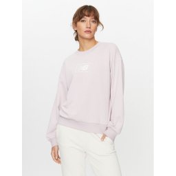 New Balance Pulóver Essentials French Terry Crew WT33514 Lila Regular Fit