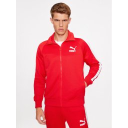 Puma Pulóver Iconic T7 530094 Piros Regular Fit