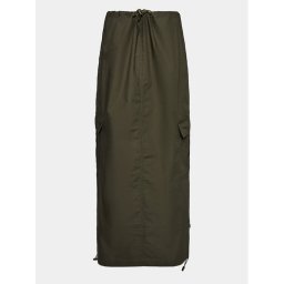 Gina Tricot Midi szoknya 20366 Zöld Regular Fit