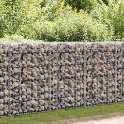 vidaXL horganyzott acél gabion kosár 200 x 30 x 100 cm