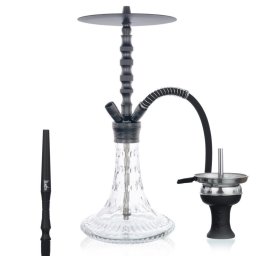 Aladin Alux Model 6 vízipipa - 60 cm - Fekete