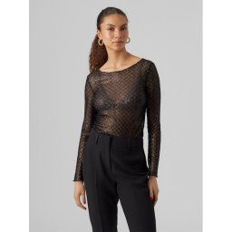 Vero Moda Blúz 10299302 Fekete Regular Fit