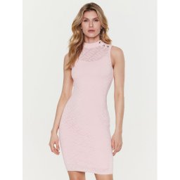 Guess Kötött ruha Paula W3GK62 Z36O0 Rózsaszín Slim Fit