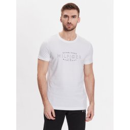 Tommy Hilfiger Póló Curve Logo MW0MW30034 Fehér Slim Fit