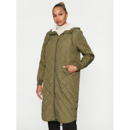 ONLY Pehelykabát 15295389 Zöld Regular Fit