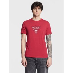 Guess Póló Geo Triangle M3GI23 J1314 Bordó Slim Fit