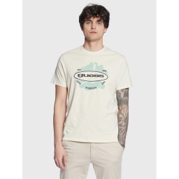 Guess Póló Logo M3GI61 K9RM1 Ekru Slim Fit