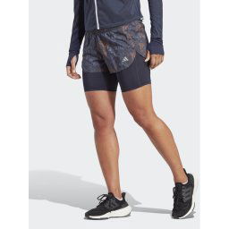 adidas Sport rövidnadrág Run Fast 2-in-1 Shorts HS8612 Fekete Slim Fit