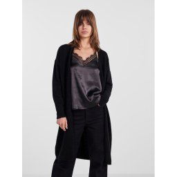 Pieces Kardigán 17139787 Fekete Regular Fit