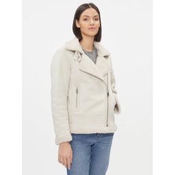 ONLY Báránybőr kabát 15304775 Bézs Regular Fit