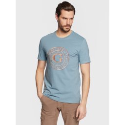 Guess Póló Round Logo M3GI11 J1314 Kék Slim Fit